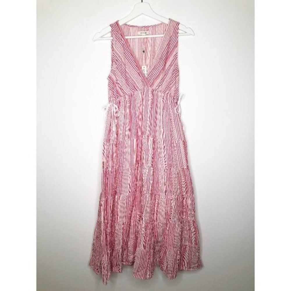 MAX STUDIO Midi Striped Dress
